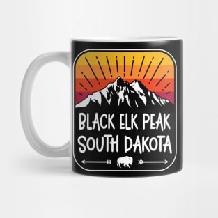 Black Elk Peak South Dakota Vintage Mountain Sunset Mug